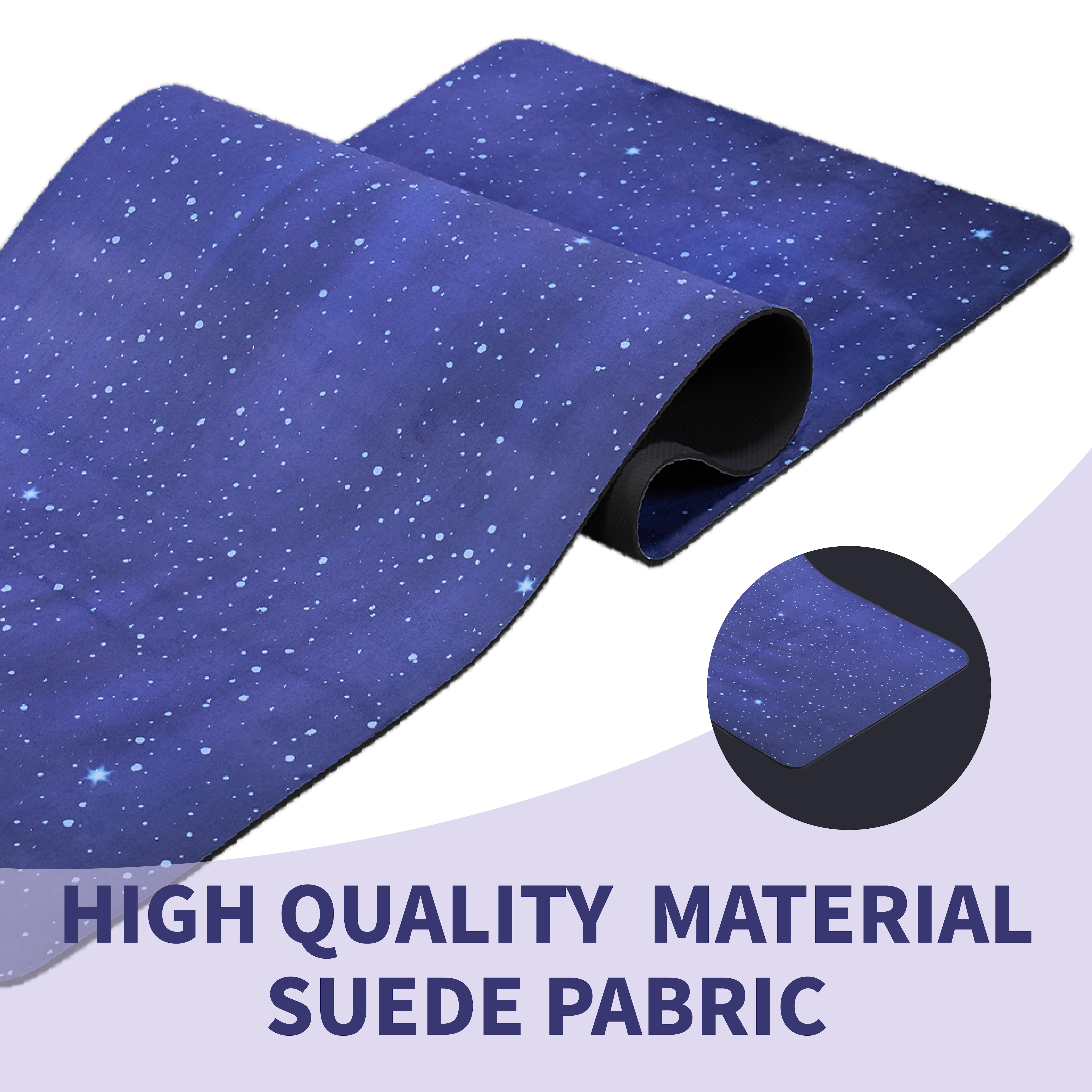 Yoga Mat, Exercise Yoga Mat Print With Non-Slip Design, Professional TPE Exericise Mat, 72" X 24" Multi-Purpose Workout Mat For Women, Pilates Fitness And Floor Exercises	_voghion.com